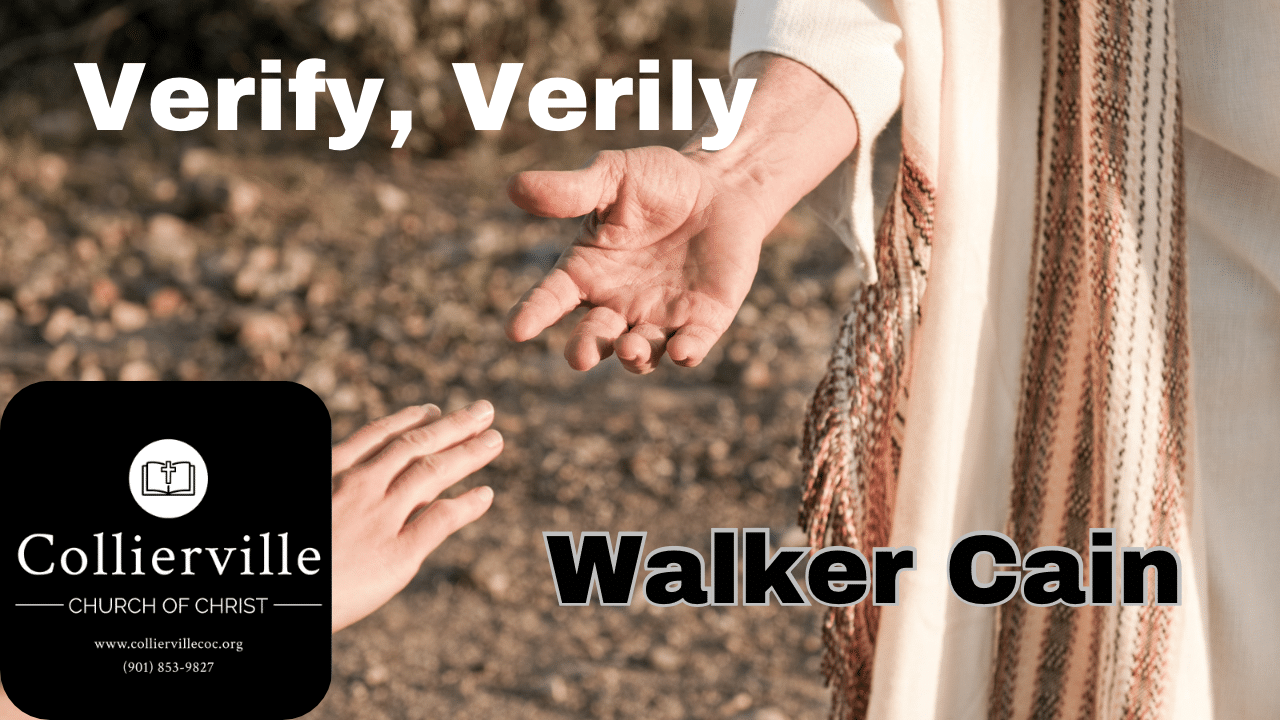 Featured image for โ03-01-2026 – Verily, Verily I Say Unto You Thee – (PM Sermon) – Walker Cainโ